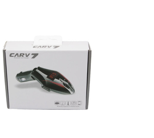 Автомобільний FM модулятор Bluetooth Car G7 Чорний FM трансмітер для автомобіля (CarG7)