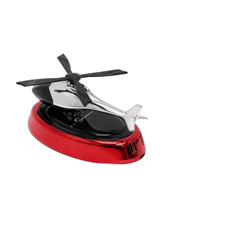 Багаторазовий ароматизатор в машину вертоліт з пропелером, що крутить, червоний (А001)