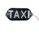 Табличка TAXI на лобове скло світлодіодна на присосках LED шашка для таксі 12в біла (17369)