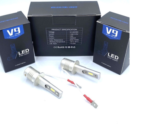 Автомобільні світлодіодні лампи V9 із цоколем H1 (V9H1)