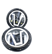 Фари Led для ваз 2121 21213 Тайга Уаз 469 Газ 24 для ваз 2101 Хаммер FJ Cruiser w463 (Led V)